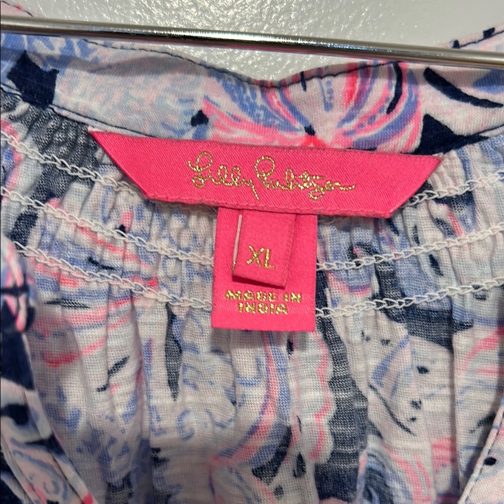 Lilly Pulitzer Sleeveless Top - Blue and Pink - Picture 4 of 4
